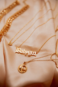 Babygirl gold necklace